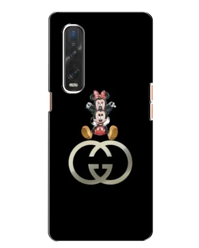 Чохол для OPPO Find X2 з картинкою «Мінні Маус на лого»