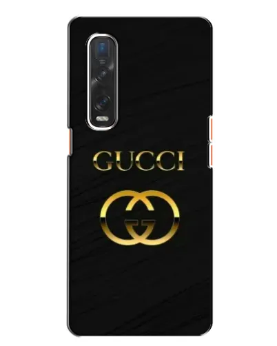 Чохол для OPPO Find X2 з картинкою «Золотий логотип Gucci»
