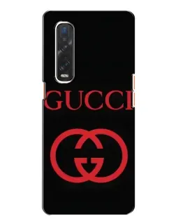 Чохол для OPPO Find X2 з картинкою «Gucci — червоний логотип»
