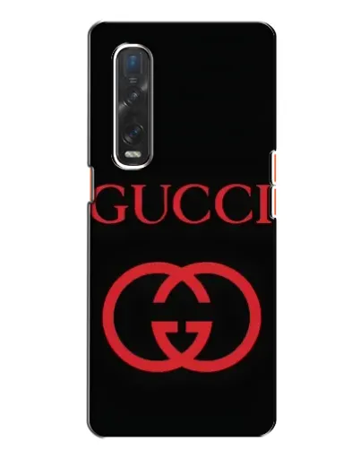 Чохол для OPPO Find X2 з картинкою «Gucci — червоний логотип»