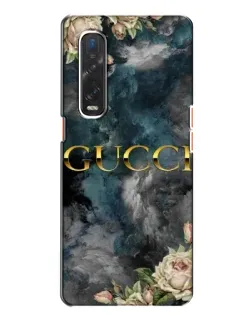 Чохол для OPPO Find X2 з картинкою «Абстрактні квіти Gucci»