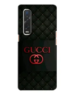 Чохол для OPPO Find X2 з картинкою «Gucci — стьобаний чорний»