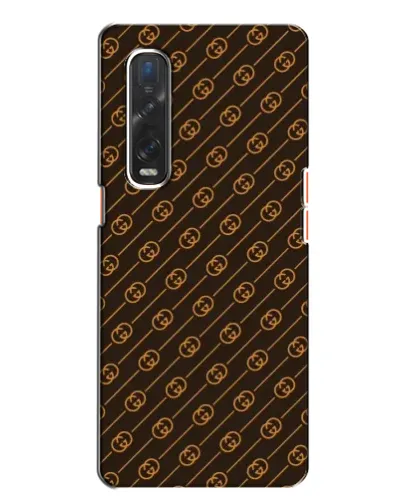 Чохол для OPPO Find X2 з картинкою «Gucci — золоті діагоналі»