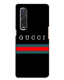 Чохол для OPPO Find X2 з картинкою «Gucci — червоний пояс»