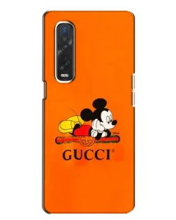 Чехол для OPPO Find X2 с картинкой «Микки Маус Gucci — оранж» Чехол для OPPO Find X2 с картинкой «Микки Маус Gucci — оранж»