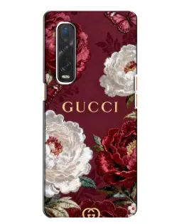 Чехол для OPPO Find X2 с картинкой «Gucci — бордовые розы» Чехол для OPPO Find X2 с картинкой «Gucci — бордовые розы»