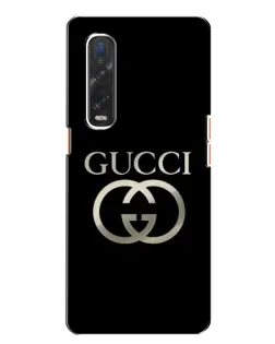 Чехол для OPPO Find X2 с картинкой «Gucci — золото на черном» Чехол для OPPO Find X2 с картинкой «Gucci — золото на черном»