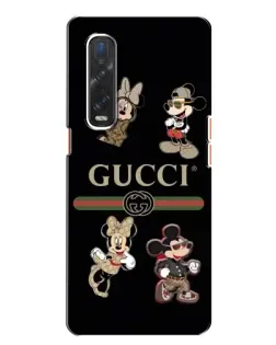 Чехол для OPPO Find X2 с картинкой «Gucci — герои Disney и монограмма» Чехол для OPPO Find X2 с картинкой «Gucci — герои Disney и монограмма»