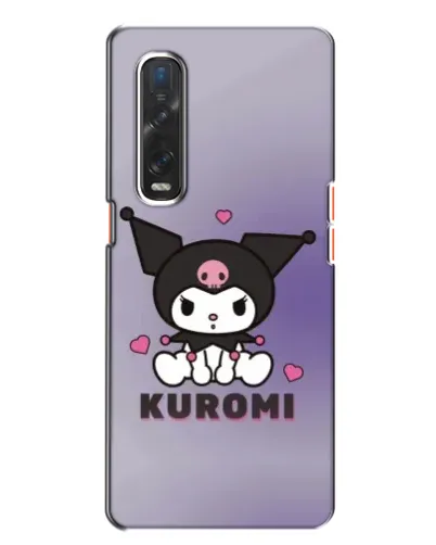 Чохол для OPPO Find X2 з картинкою «Kuromi — фіолетовий арт»