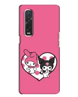 Чохол для OPPO Find X2 з картинкою «Kuromi та My Melody»