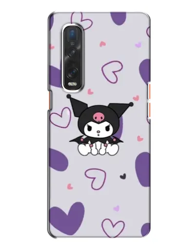 Чохол для OPPO Find X2 з картинкою «Kuromi та лавандові серця»