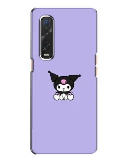 Чохол для OPPO Find X2 з картинкою «Kuromi — фіолетовий мінімалізм»