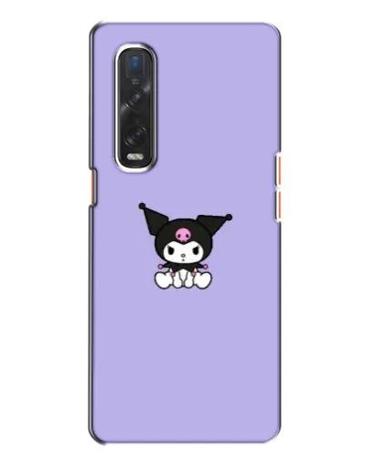Чохол для OPPO Find X2 з картинкою «Kuromi — фіолетовий мінімалізм»