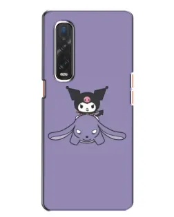 Чохол для OPPO Find X2 з картинкою «Kuromi на ліловому фоні»