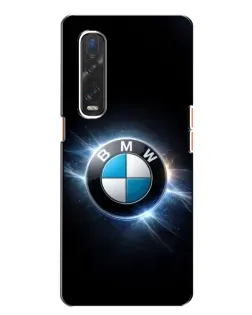 Чохол для OPPO Find X2 з картинкою «BMW — неонове сяйво»