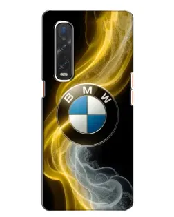Чохол для OPPO Find X2 з картинкою «Золотистий дим BMW»