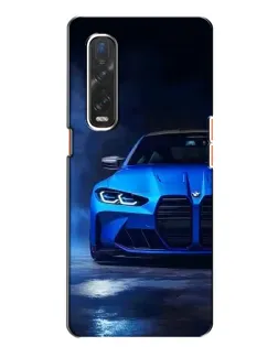 Чохол для OPPO Find X2 з картинкою «Блакитна BMW M4»