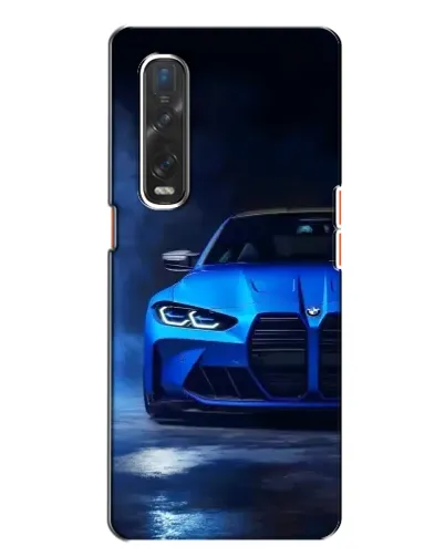 Чохол для OPPO Find X2 з картинкою «Блакитна BMW M4»