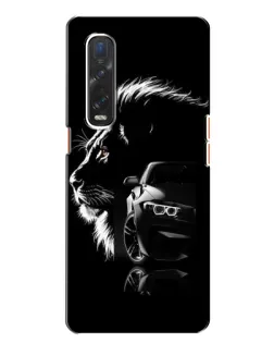 Чохол для OPPO Find X2 з картинкою «BMW та лев»