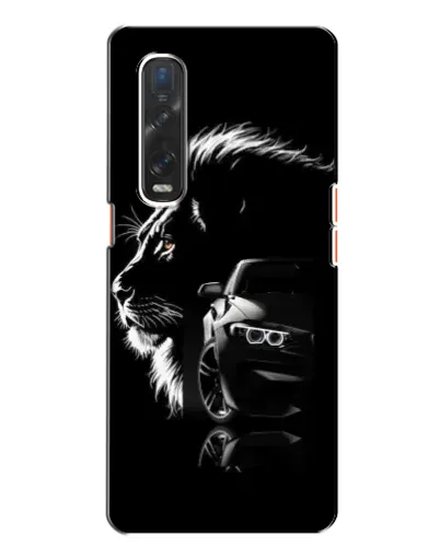 Чохол для OPPO Find X2 з картинкою «BMW та лев»