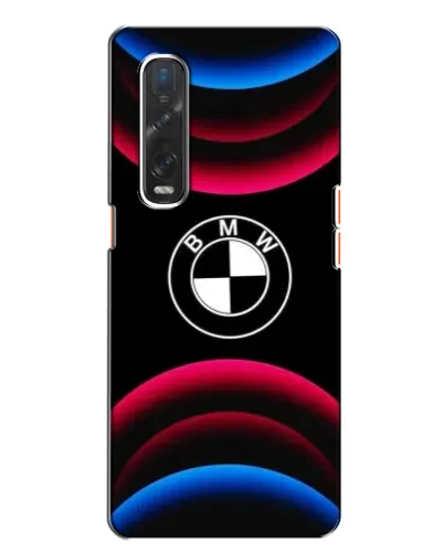 Чохол для OPPO Find X2 з картинкою «Логотип BMW та неонові дуги»