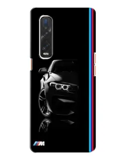 Чохол для OPPO Find X2 з картинкою «Силует BMW в темряві»