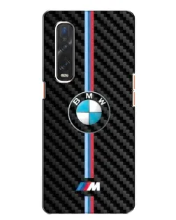 Чохол для OPPO Find X2 з картинкою «Емблема BMW та карбон»