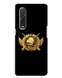 Чехол для OPPO Find X2 с картинкой «PUBG — оранжевый градиент»