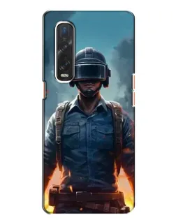 Чехол для OPPO Find X2 с картинкой «PUBG — реалистичный герой»