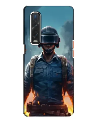Чехол для OPPO Find X2 с картинкой «PUBG — реалистичный герой»