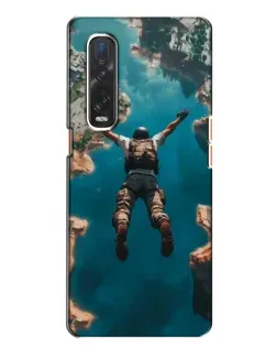 Чехол для OPPO Find X2 с картинкой «PUBG — свободное падение»