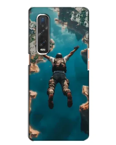 Чехол для OPPO Find X2 с картинкой «PUBG — свободное падение»