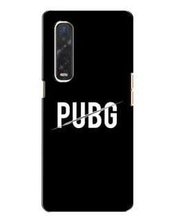 Чехол для OPPO Find X2 с картинкой «PUBG — белый логотип»