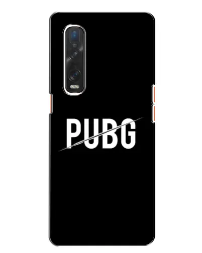 Чехол для OPPO Find X2 с картинкой «PUBG — белый логотип»