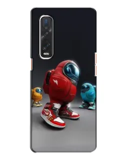 Чехол для OPPO Find X2 с картинкой «Among Us — 3D стиль»