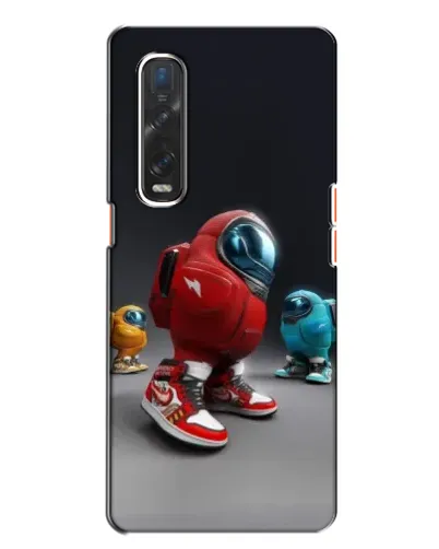 Чехол для OPPO Find X2 с картинкой «Among Us — 3D стиль»