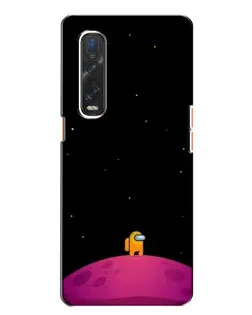 Чехол для OPPO Find X2 с картинкой «Одинокий герой на планете»