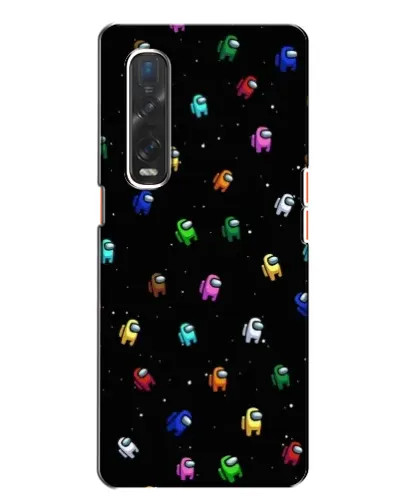 Чехол для OPPO Find X2 с картинкой «Экипаж Among Us»