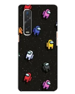Чехол для OPPO Find X2 с картинкой «Космический паттерн Among Us»