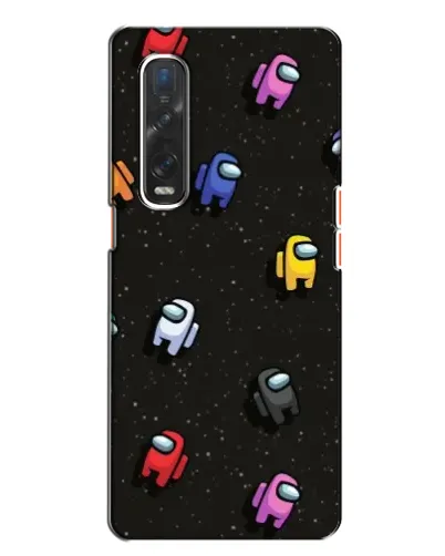 Чехол для OPPO Find X2 с картинкой «Космический паттерн Among Us»