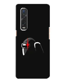 Чехол для OPPO Find X2 с картинкой «Among Us шлем»