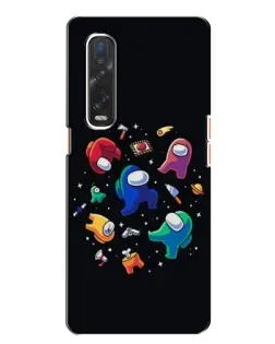 Чехол для OPPO Find X2 с картинкой «Among Us космос»