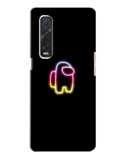 Чехол для OPPO Find X2 с картинкой «Among Us градиент»