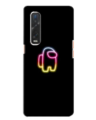 Чехол для OPPO Find X2 с картинкой «Among Us градиент»