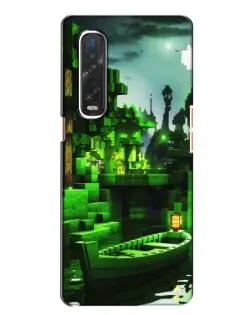 Чехол для OPPO Find X2 с картинкой «Minecraft лесной пейзаж»