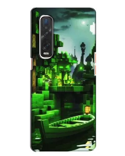 Чехол для OPPO Find X2 с картинкой «Minecraft лесной пейзаж»