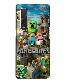 Чехол для OPPO Find X2 с картинкой «Замок Minecraft»