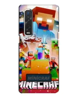 Чехол для OPPO Find X2 с картинкой «Minecraft герои игры»