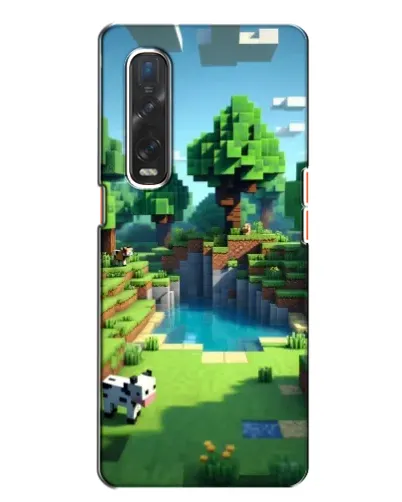 Чехол для OPPO Find X2 с картинкой «Minecraft летний день»