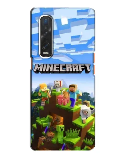 Чехол для OPPO Find X2 с картинкой «Minecraft классический мир»